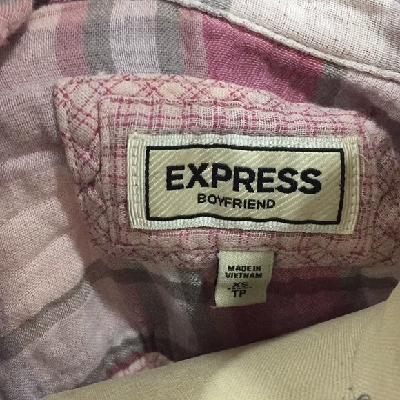 Express Button Down Boyfriend Shirt - Picture 5 of 5